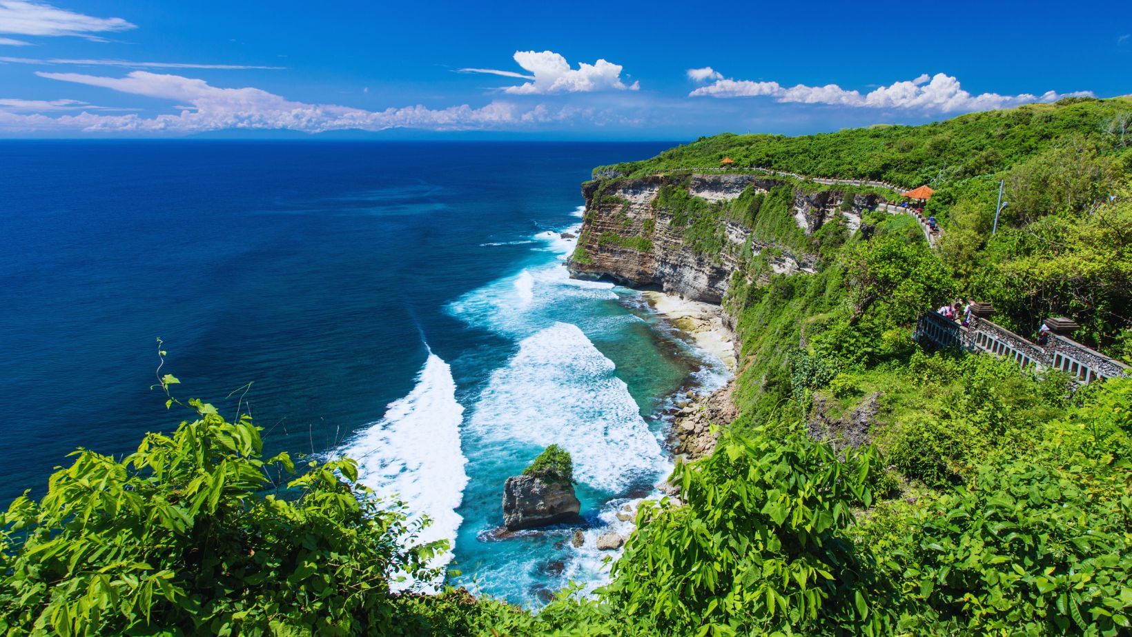 Tropical coastline in Bali, Indonesia