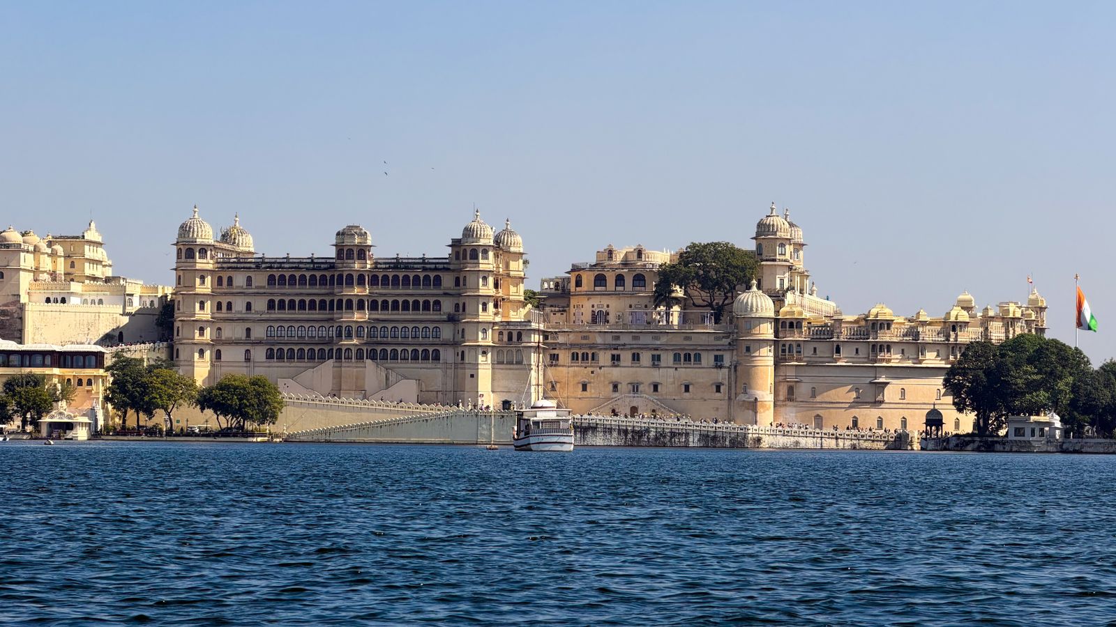 Lake Pichola and palaces in Udaipur